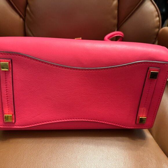 Michael Kors Collection Large Bancroft Satchel Hot Pink - Picture 7 of 7